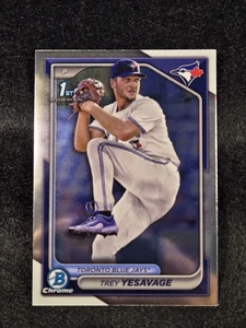 2024 Bowman Draft Trey Yesavage Chrome Base 1st #BDC-92 Blue Jays - Picture 1 of 2