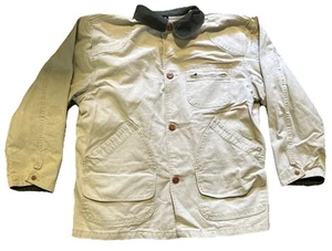 Vintage LL Bean Button Up Wool Lined Coat Corduroy Collar Size Large - Picture 1 of 5