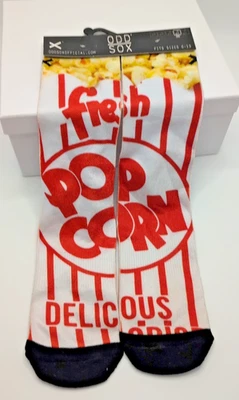 Calcetines de palomitas de maíz Odd Sox nuevos 6-13 películas nuevas con etiquetas Foto 1 de 2