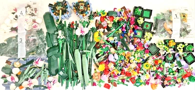 LEGO Botanicals Bulk Lot - 6.5 lbs Flower Bouquet Plant Parts Daffodils Orchid - Image 1 of 4