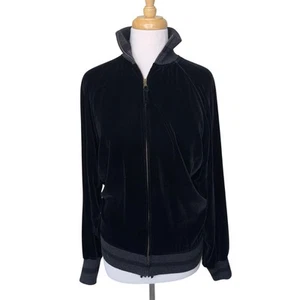JEAN PAUL GAULTIER Homme Rayon Seidenmischung Samt Jacke Schwarz - Bild 1 von 11