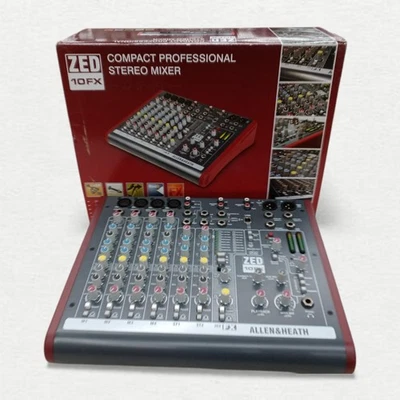 Allen & Heath ZED-10FX Multi-Purpose Mixer Analogue Recording Console Tabletop - Image 1 of 4