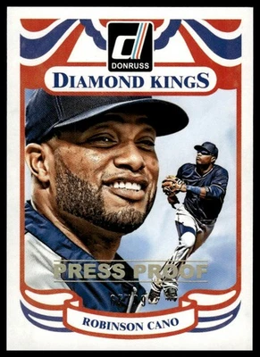 2014 Donruss #231 Robinson Cano пресс пруфы золото #/99 - Изображение 1 из 2