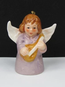 Vintage 1977 GOEBEL Angel With Musical Instrument Small Christmas Ornament - Picture 1 of 14