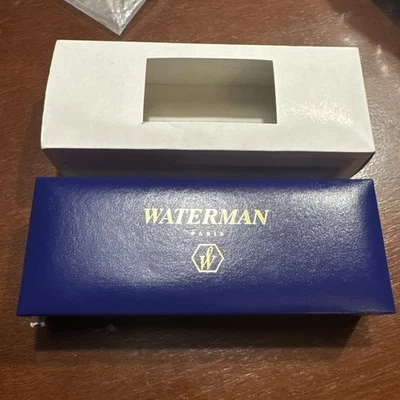 Waterman Laureat Gold & Lacquer Black Pen Set Fountain Pen & Ballpoint Pen c2002 - Image 1 of 4