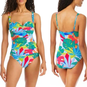 Costume da bagno Bleu Rod Beattie Life of the Party taglia 8 pezzo unico con scollatura - Foto 1 di 11