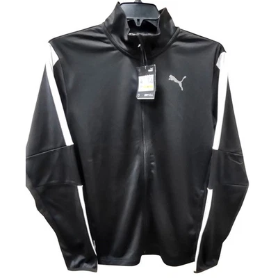 Puma Blaster Jacket Track Top Full Zip Black White Mens Medium DRYCELL - Image 1 of 4