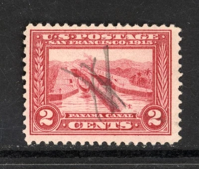 SCOTT 398 1913 2 CENT PANAMA PACIFIC EXPOSITION ISSUE USED F-VF! - Image 1 of 2