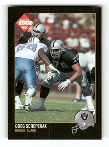Collector's Edge #204 1992 Greg Skrepenak como nuevo radiocontrol novato LA Raiders BXCP17 - Imagen 1 de 2