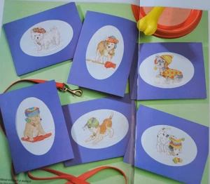 Cross Stitch Chart Only - Adorable Puppy Dogs Playing In Snow Christmas Cards - Picture 1 of 1