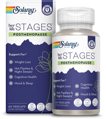 Solaray Her Life Stages+ Postmenopause, 60 Veg Caps - Image 1 of 1