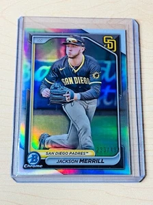 2024 Jackson Merrill Bowman #BCP-145 Chrome Prospects rifrattore 233/499 - Foto 1 di 2
