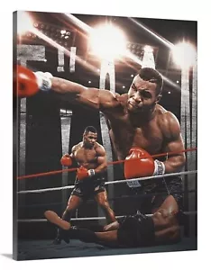 Mike Tyson Canvas 16x20 Print Picture Wall Fine Art Boxing Gym Ring Champ - Picture 1 of 3