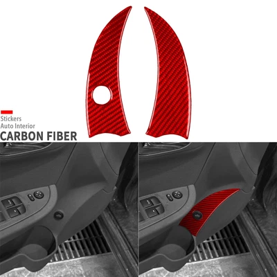 Cubierta de interruptor de maletero trasero interior de fibra de carbono roja para Chevrolet Malibu 2008-2012 Foto 1 de 4