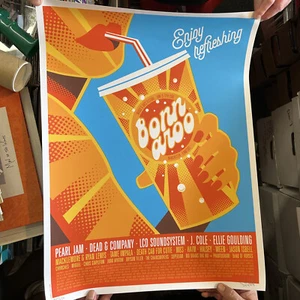 Bonnaroo Poster 2016 signiert, #302/650 Pearl Jam Dead & Co Manchester TN OFFICIAL - Bild 1 von 1