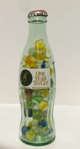Vintage cats Eye marbles in an 8 ounce Coca-Cola bottle Vintage 1996 - Picture 1 of 7