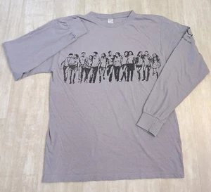 Vtg Rare 90s Calvin Klein Shirt Men L Gray CK One We Are One People Walking - Picture 1 of 7
