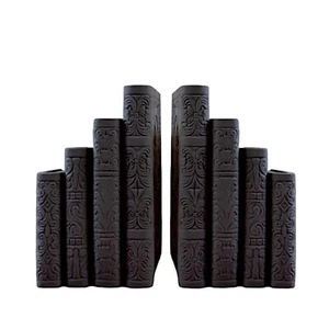 Gray Smoke Marble Bookends Decorative Sculpture Design H15Cm - Picture 1 of 8