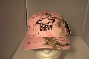 NWT Chevrolet Chevy Realtree APG Camo & Pink Adjustable Women's Hat Cap - Picture 1 of 12
