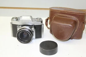 USSR OCCUPIED GERMANY EXA II 35MM IHAGEE DRESDEN CAMERA W/ JENA 50MM 2.8 LENS - Picture 1 of 10