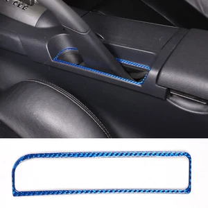Handbrake Bottom Panel Trim For Mitsubishi ECLIPSE 2006-11 Blue Carbon Fiber Kit - Picture 1 of 12