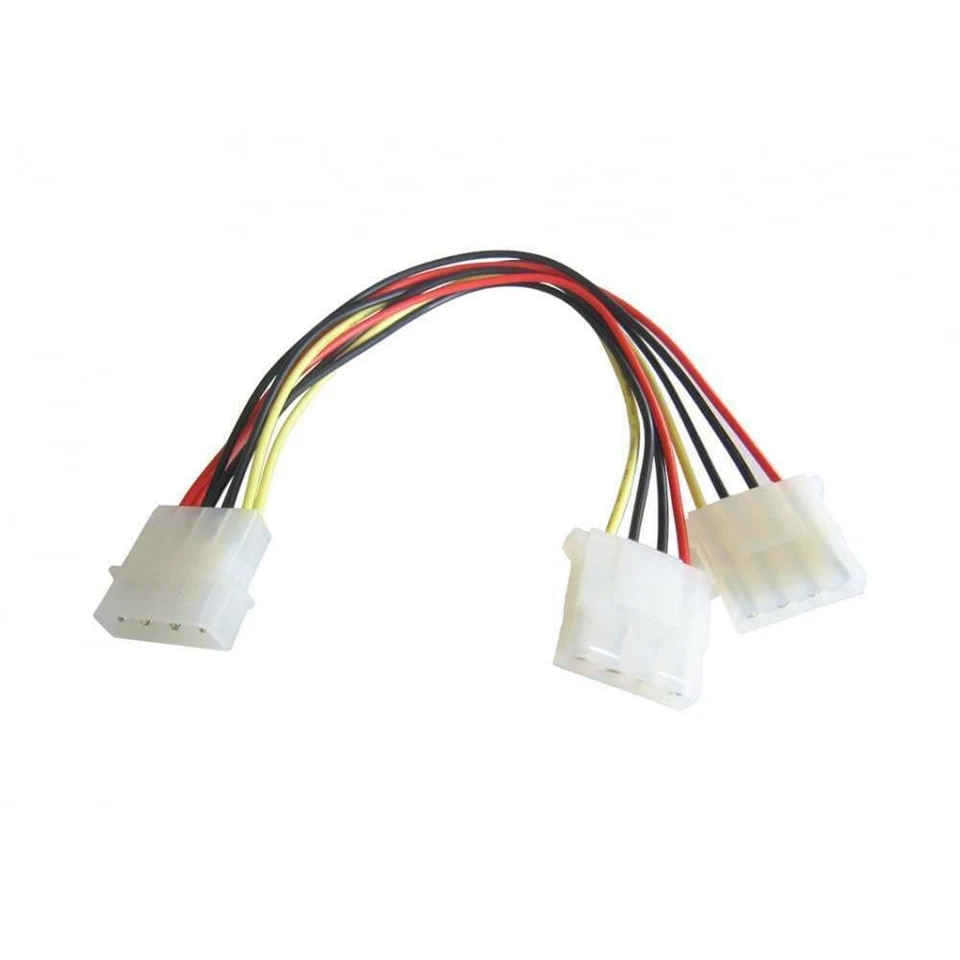 9 x  Molex 5.25 Power Splitter Cable Adaptor Y Lead  LP4 2 Way Internal CD DVD  - Image 1 of 1
