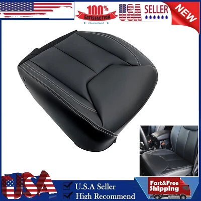 For 2013 2014 2015 2016 2017 Jeep Wrangler JK Driver Bottom Leather Seat Cover Foto 1 de 4