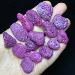 91g Natural Red Corundum Ruby Crystal Natural Shape Stone Healing Mineral A138 - Picture 1 of 5