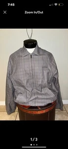 Marc Ecko Men's Plaid Jacket Coat Cut and Sew Size L Full Zip - Picture 1 of 3