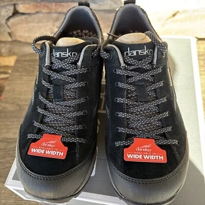 Dansko Women's Paisley Sneaker - Black/Black Suede 36 W Waterproof US 5.5 NWB - Picture 1 of 22