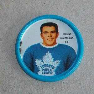 Shirriff  coins hockey 1962-63 Johnny MacMillan # 14 Toronto Maple Leafs # 3