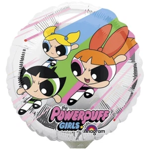 Tres globos de aluminio Powerpuff Girls de 9" solo llenado de aire - suministros de fiesta de anagrama - Imagen 1 de 1