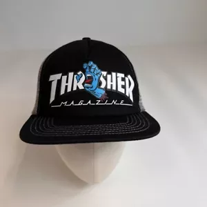 Thrasher Hat Men Snap Back Santa Cruz Collab Scream Hand Spell Hype Core Cap No - Picture 1 of 12