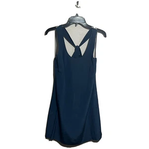 JCrew Twist Back Dress in Night Shadow Blue Sz 4 100% Silk A7548 - Picture 1 of 5