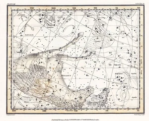 Astronomy Celestial Atlas Jamieson 1822 Plate-12 Art Paper or Canvas Print - Picture 1 of 1