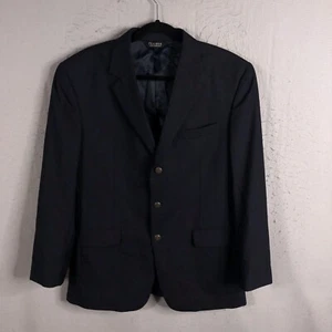 Jos A Bank Blazer Mens 41R Navy Blue 100% Wool Sport Coat Jacket Career - Picture 1 of 19