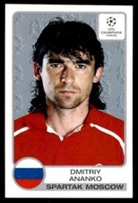 Panini Champions League 2001-2002 Dmitriy Ananko Spartak Moscow No. 250