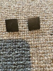 Petra Meiren black (Oxidized silver) double (square over square) earrings