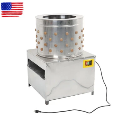 HANDDO Chicken Plucker Machine Feather Plucker Stainless Steel Drum 280RPM Motor 1500w