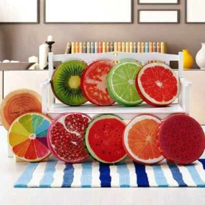 3D Print Seat Pads Funny Fruit Dining Outdoor Garden Round Chair Cushion Comfort - Picture 1 of 19