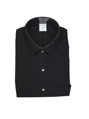 Brooks Brothers Regular Sin Planchar Todo Algodón 16.5-34/35 Cuello Ainsley Negro Foto 1 de 4