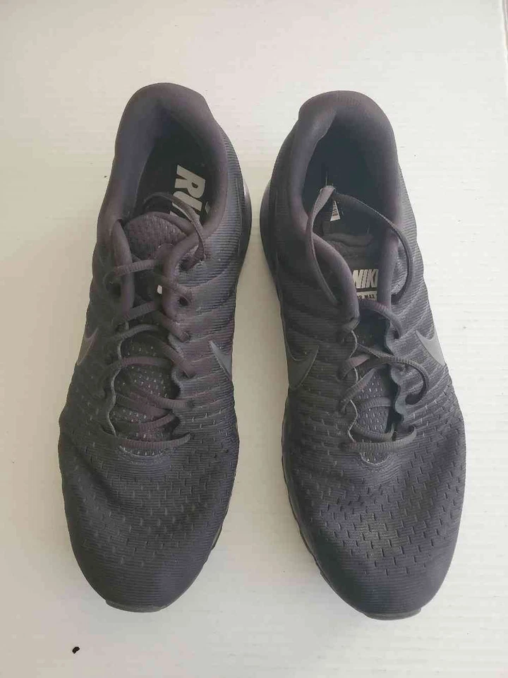 Nike Air Max 2017 Triple Black Men's Shoes Size 13 - Image 1 of 4