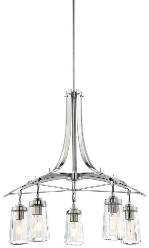 Minka Lavery 3305-84 5 Light One Tier Chandelier - Nickel - Image 1 of 1