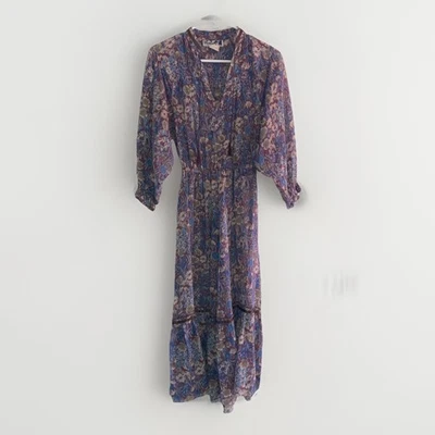 Vestido maxi Foxy Lady San Francisco tamanho P pradaria transparente cottagecore romântico - Imagem 1 de 4