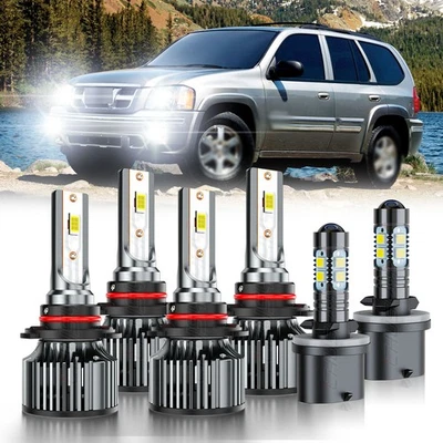 Combo de bombilla antiniebla de haz alto y bajo LED para Isuzu Ascender 2003-2008 Foto 1 de 4