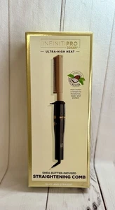NEW InfinitiPro by Conair Gold-Plated Straightening Comb Ultra-High Heat - Picture 1 of 3