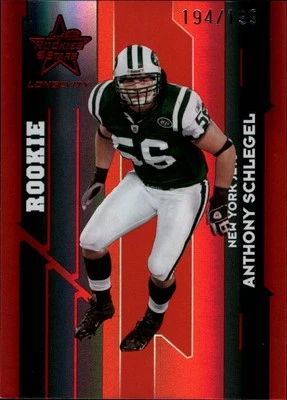 2006 Rookies and Stars Longevity Target Ruby Parallel #138 Anthony Schlegel /199 - Image 1 of 2