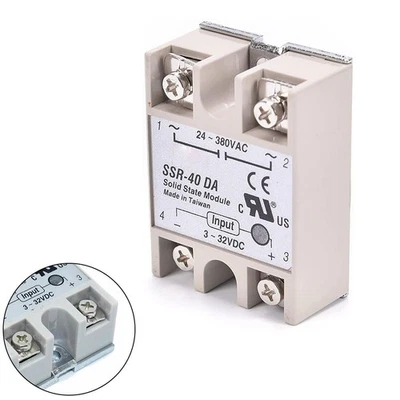 Solid State Relay Module 3-32V DC To 24-380V AC 40A Assembly Industrial Part - Image 1 of 4