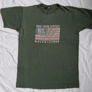 Polo Jeans Co. Ralph Lauren T-Shirt grün amerikanische Flagge Herren Größe Small - Bild 1 von 11