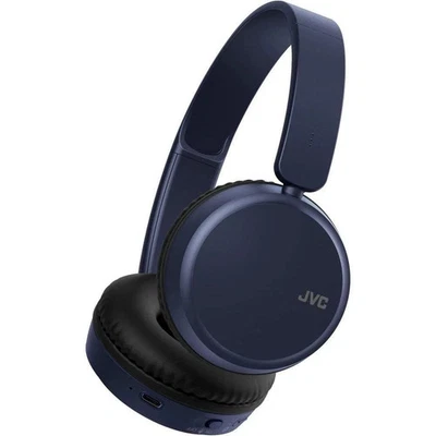 JVC Deep Bass Lightweight On Ear Headphones Wireless - HAS36W Blue - Image 1 of 4
